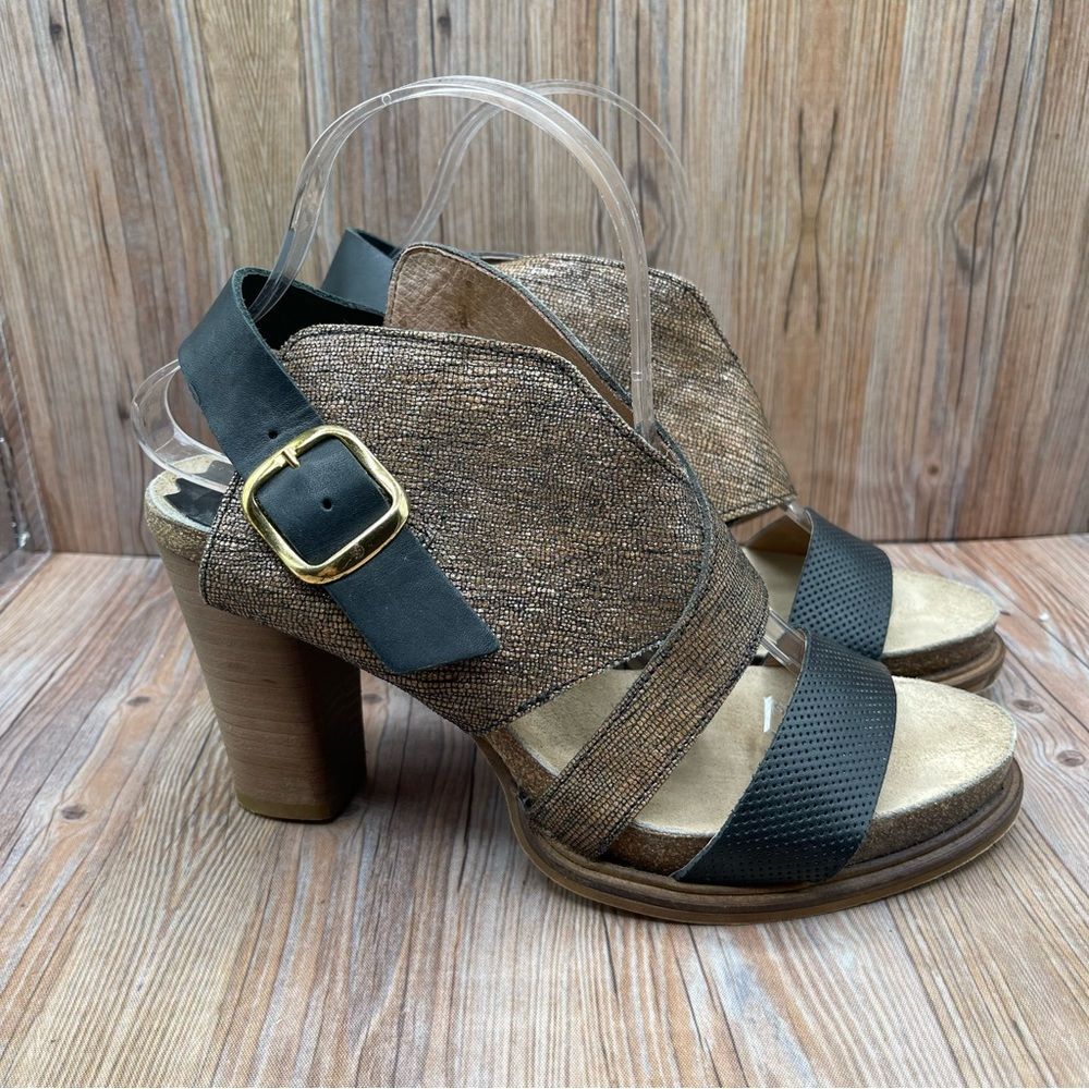 Coque Terra Anthropologie Sanne Shimmer Wrap Heels EU 39
